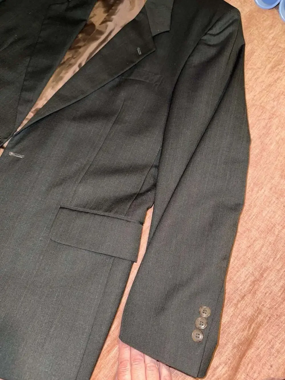 Dario di Napoli Men's 100% Wool Pinstripe Blazer Jacket size 42 R